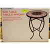 Image 1 : BRAND NEW SIDE TABLE WITH METAL BASE