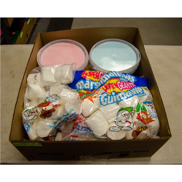 FLAT LOT OF COTTON CANDY AND MARSHMALLOWS