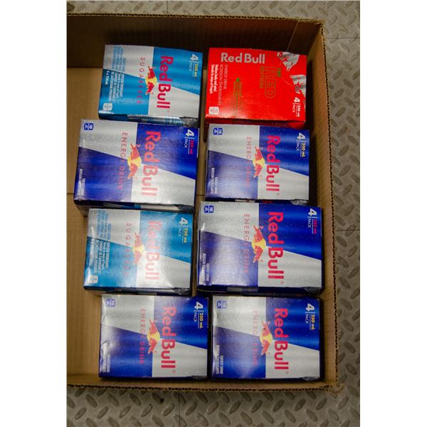 FLAT LOT OF RED BULL PRODUCTS