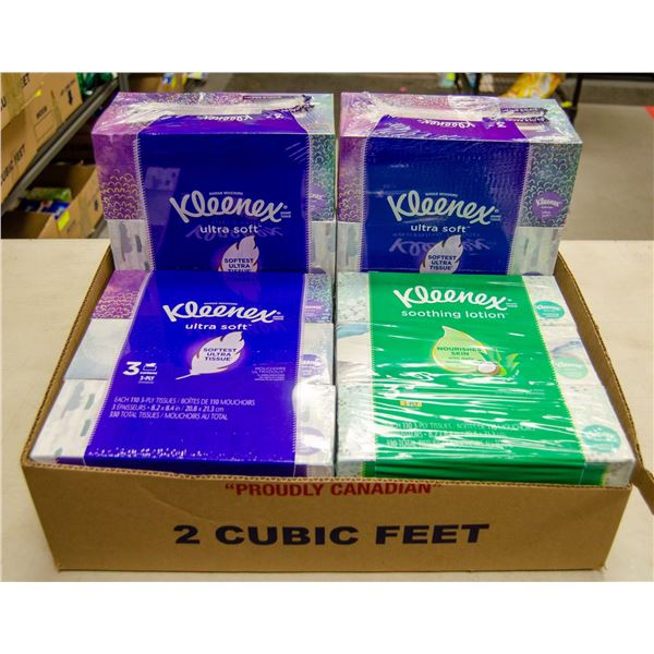 4 PACKS OF KLEENEX TISSUE PRODUCTS