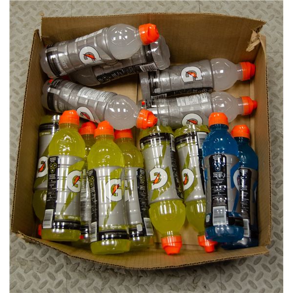 14 BOTTLES OF GATORADE ASSORTED FLAVOURS