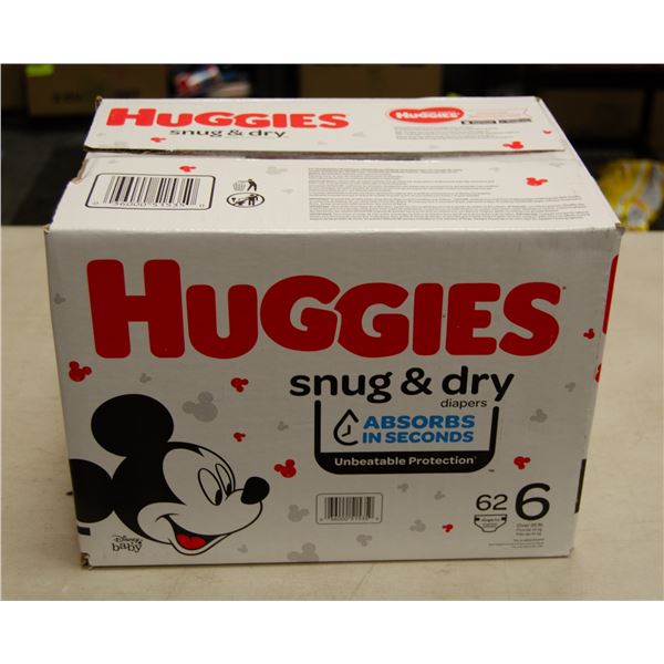 HUGGIES DIAPERS SNUG AND DRY SIZE 6