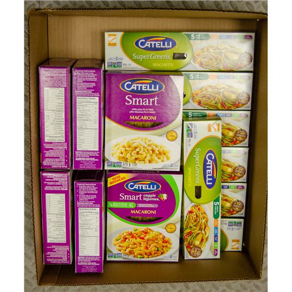 BOX LOT OF ASSORTED CATELLI PASTAS