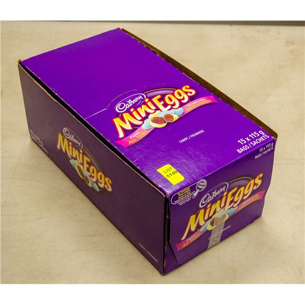 CASE OF 15 CADBURY MINY EGG PACKETS 115G PER PACK
