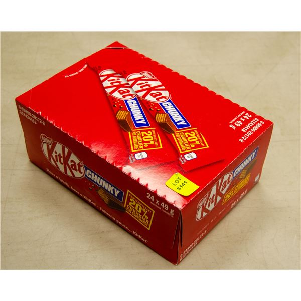 CASE OF 24 KIT CAT CRUNCHY BARS 49G PER BAR