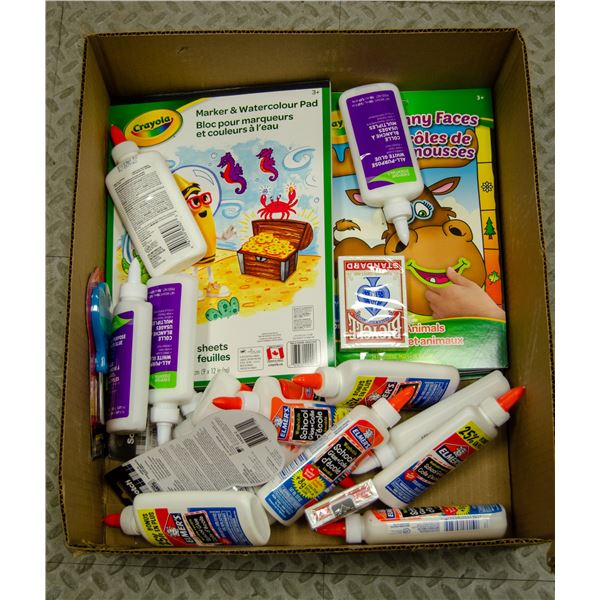 FLAT OF BRAND NAME SCHOOL SUPPLIES