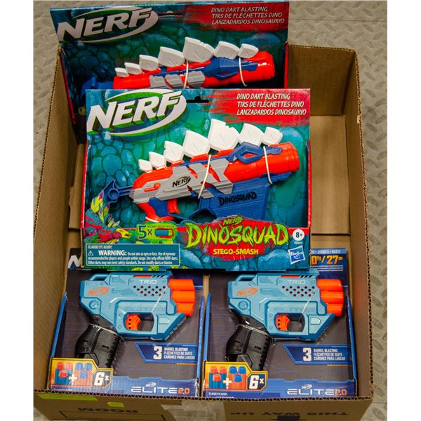 LOT OF BRAND NAME NERF GUNS