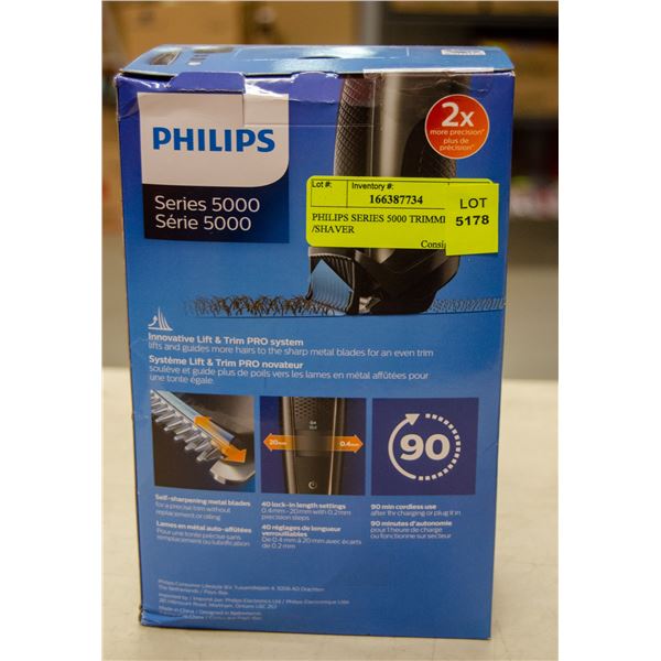 PHILIPS SERIES 5000 TRIMMER /SHAVER