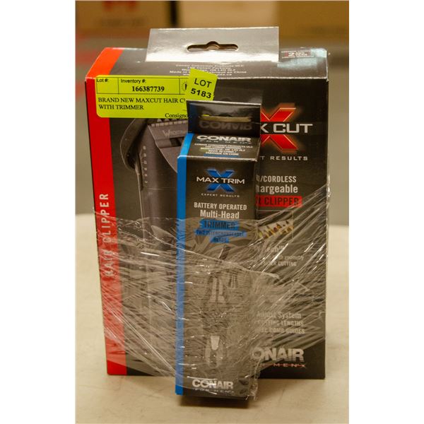 BRAND NEW MAXCUT HAIR CLIPPER WITH TRIMMER