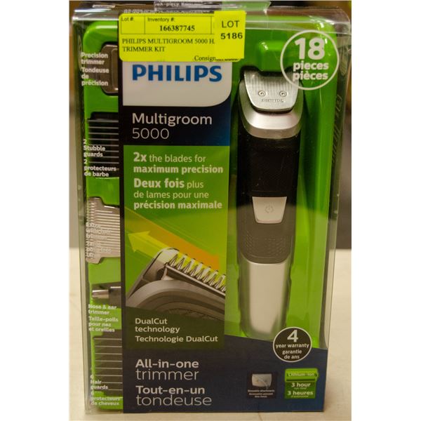 PHILIPS MULTIGROOM 5000 HAIR TRIMMER KIT