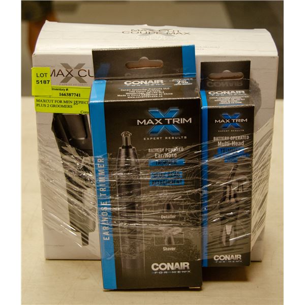 MAXCUT FOR MEN 35 PIECE CUT KIT PLUS 2 GROOMERS