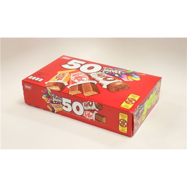 CASE OF 50 ASSORTED NESTLE CHOCOLATE BARS