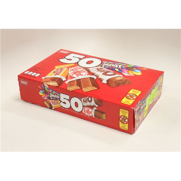 CASE OF 50 ASSORTED NESTLE CHOCOLATE BARS