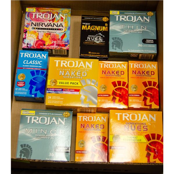FLAT LOT OF BRAND NAME CONDOMS