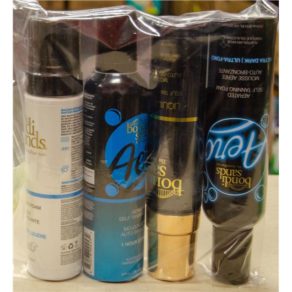 4 ASSORTED BONDI SANDS TANNING FOAMS