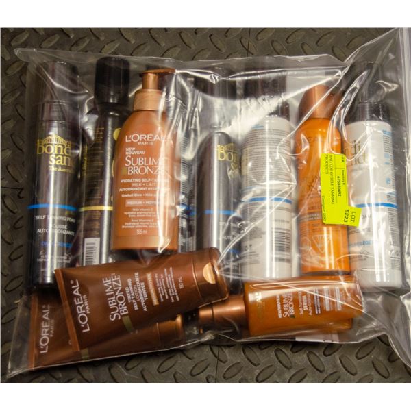 BAG LOT OF SELF TANNING PRODUCTS