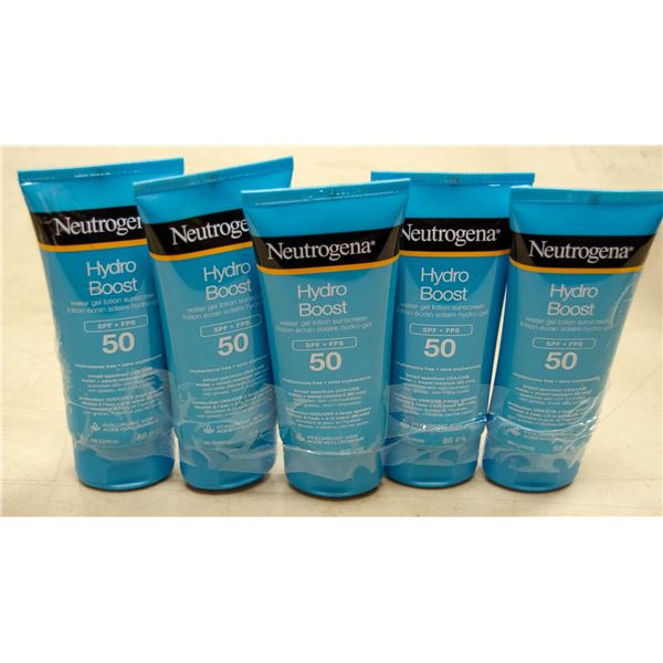 5 TUBES OF NEUTROGENA HYDRO BOOST WATER GEL