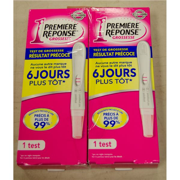 2 BOXES OF FIRST RESPONSE TEST & CONFIRM PREGNANCY