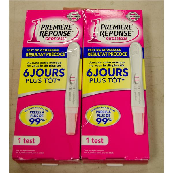 2 BOXES OF FIRST RESPONSE TEST & CONFIRM PREGNANCY