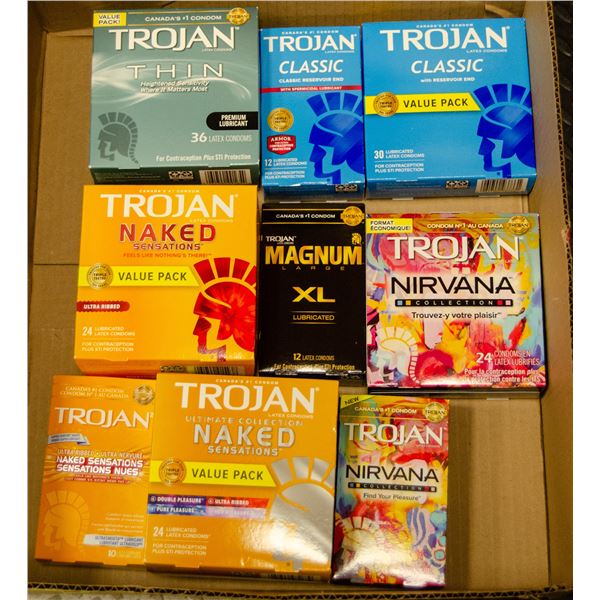FLAT LOT OF BRAND NAME CONDOMS