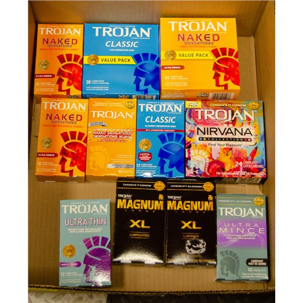 FLAT LOT OF BRAND NAME CONDOMS
