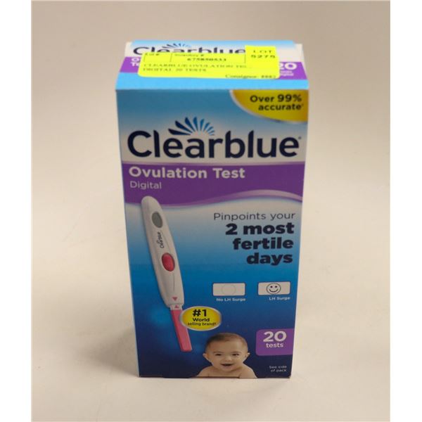CLEARBLUE OVULATION TEST DIGITAL 20 TESTS