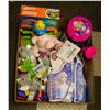 Image 1 : FLAT LOT OF CHILDRENS TOYS AND WATER VESTS