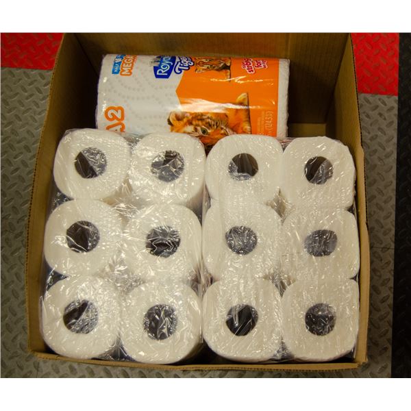 BOX FULL OF ROYALE TIGER 2-PLY PAPER TOWELS