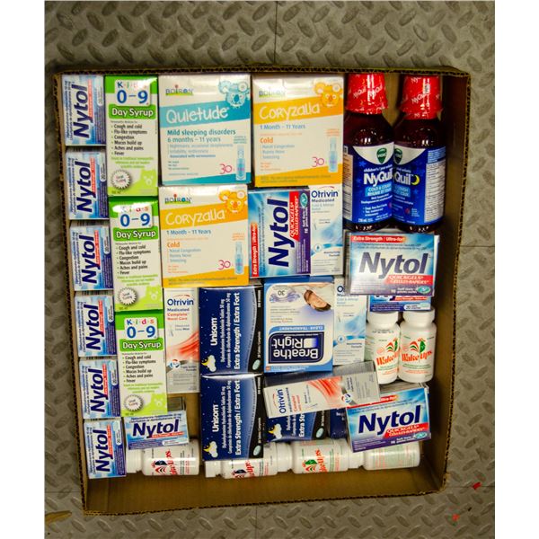 FLAT OF ASSORTED CHILDRENS & SLEEPING MEDICINE