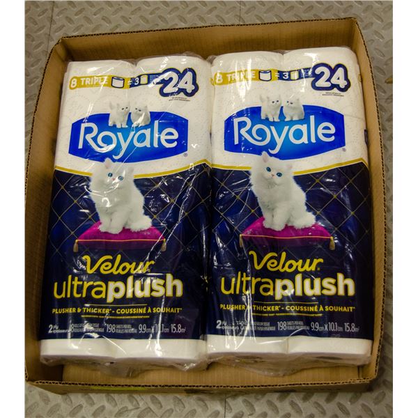 2 PACKS OF ROYALE ULTRA PLUSH TOILET PAPER