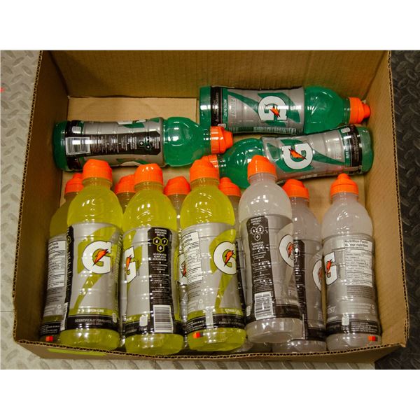 BOX OF ASSORTED GATORADE DRINKS 710ML EACH