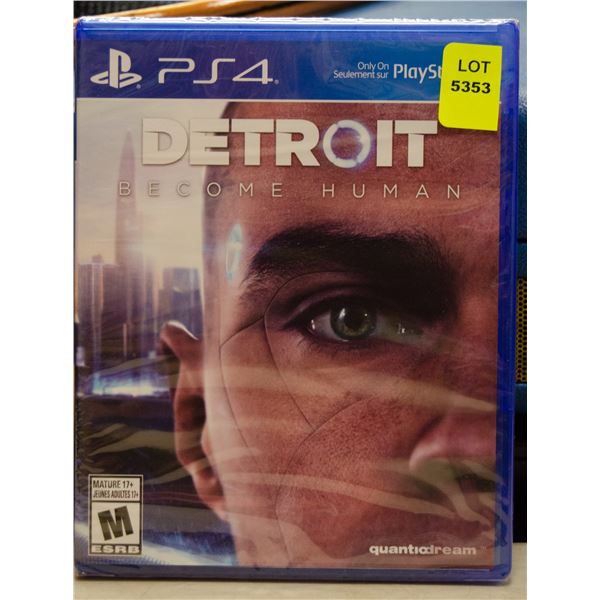 NEW PS4 DETROIT BECOME HUMAN