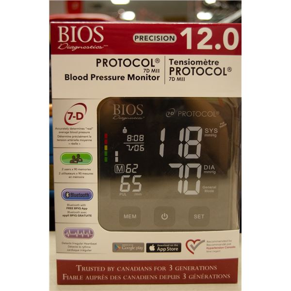BIOS PRECISION 12.0 BLOOD PRESSURE MONITOR