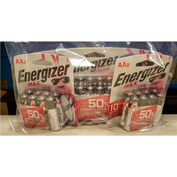 LOT OF 32 ENERGIZER AA BATTERIES