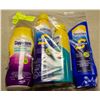 Image 1 : LOT OF 4 ASSORTED COPPERTONE SUNSCREEN PRODUCTS