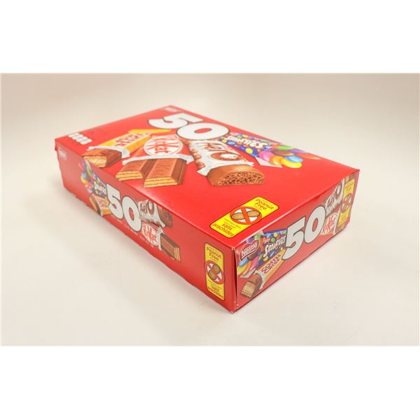 CASE OF 50 ASSORTED NESTLE CHOCOLATE BARS