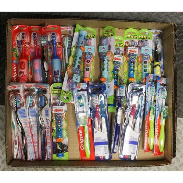 FLAT OF REGULAR & ELECTRIC TOOTHBRUSHES