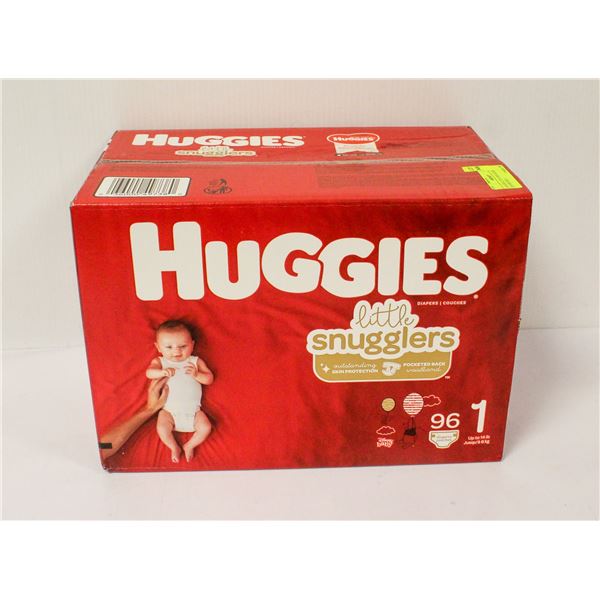 HUGGIES LITTLE SNUGGLERS 96 DIAPERS SIZE 1