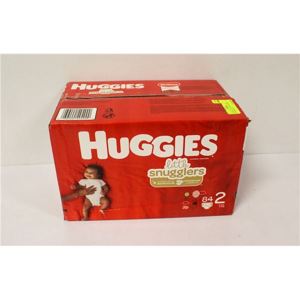 HUGGIES LITTLE SNUGGLERS 84 DIAPERS SIZE 2