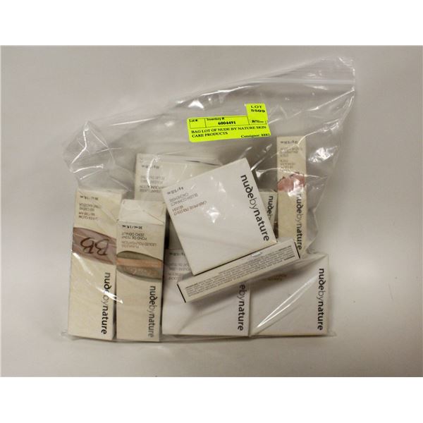 BAG LOT OF NUDE BY NATURE SKIN CARE PRODUCTS