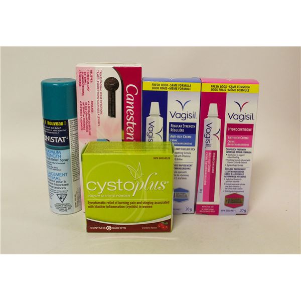 LOT OF ASSORTED FEMININE ANTI-ITCH/YEAST INFECTION