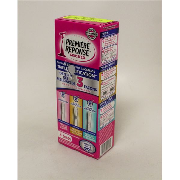 FIRST RESPONSE TRIPLE CHECK PREGNANCY TEST KIT
