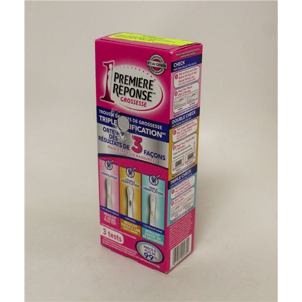 FIRST RESPONSE TRIPLE CHECK PREGNANCY TEST KIT