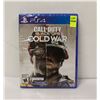 Image 1 : NEW CALL OF DUTY BLACK OPS COLD WAR FOR PS4