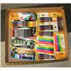 Image 1 : FLAT OF ASSORTED UNOPENED MARKER & PEN PACKS