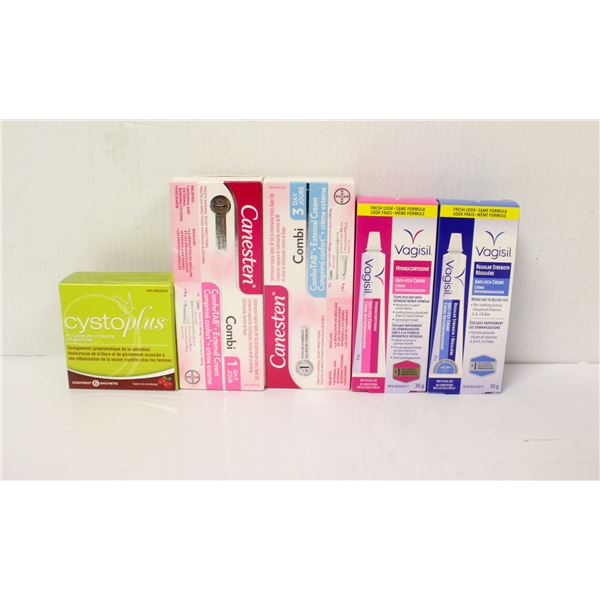 LOT OF ASSORTED FEMININE ANTI-ITCH/YEAST INFECTION