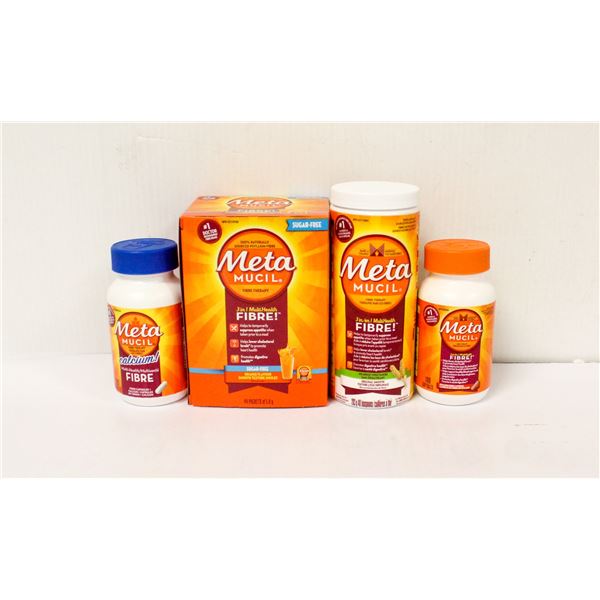 LOT OF 4 ASSORTED META MUCIL PRODUCTS