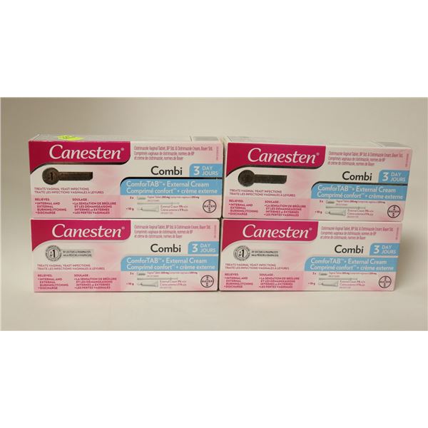 4 BOXES OF CANESTEN COMFORTAB + EXTERNAL CREAM