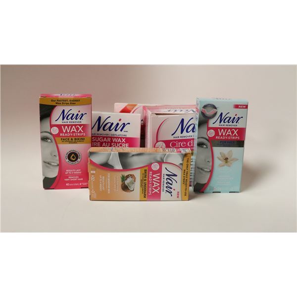 BAG LOT OF BRAND NAME HAIR REMOVAL PRODUCTS