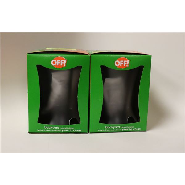 2 NEW OFF! BACKYARD MOSQUITO LAMPS LONG LASTING